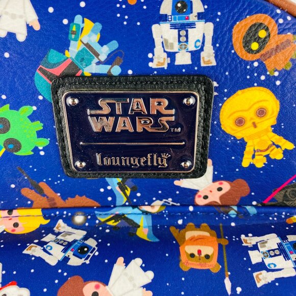 Disney Parks Exclusive X Loungefly Star Wars Chibi Backpack Collectible NWOT - Picture 13 of 16